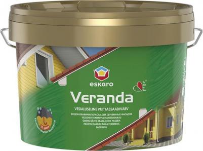 Краска для деревянных фасадов Veranda белая основа A 9,5 л – фото 4