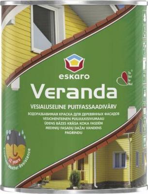 Краска для деревянных фасадов Veranda основа TR 0,9 л