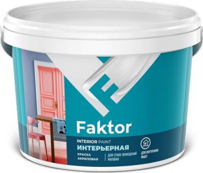 Краска акриловая Ярославские краски интерьерная матовая белый 2.5 кг