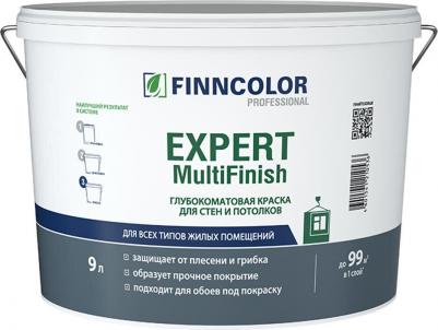 Краска влагостойкая Expert MultiFinish база VVA белая 9 л