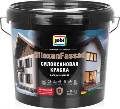 Краска фасадная Siloxanfassad матовая прозрачная база С 5 л – фото 2