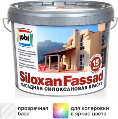 Краска фасадная Siloxanfassad матовая прозрачная база С 9 л – фото 1