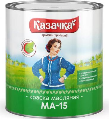 Краска масляная МА-15, глянцевая, 6 кг, зеленая – фото 1