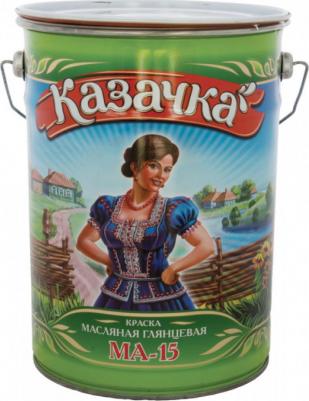 Краска масляная МА-15, глянцевая, 6 кг, зеленая – фото 2