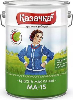 Краска масляная МА-15, глянцевая, 6 кг, зеленая – фото 4