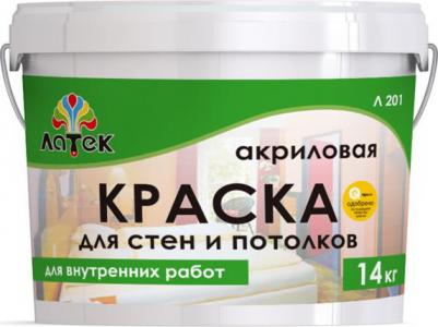 Акриловая краска для стен и потолков Л201 4607067847409 – фото 2