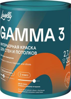Краска интерьерная Gamma 3 база А белая 2,7 л – фото 3