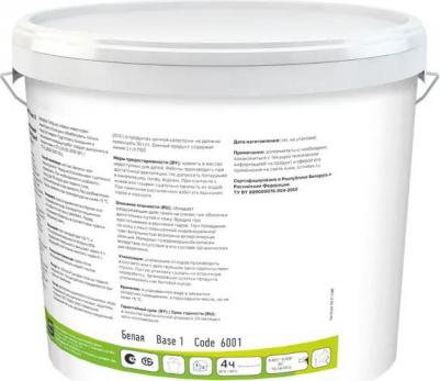 Краска для стен и потолков Litex 2 моющаяся глубокоматовая цвет белый база 1 9 л 4810949027343 – фото 1