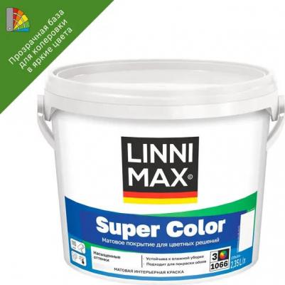 Краска для стен и потолков Super Color моющаяся матовая прозрачная база 3 2.35 л
