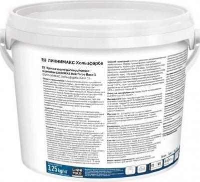 Краска фасадная Holzfarbe моющаяся матовая цвет белый база 1 2.5 л – фото 4