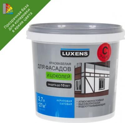 Краска для фасадов и цоколей матовая прозрачная база С 2.7 л – фото 4