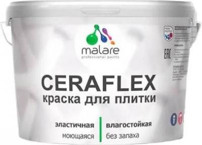 Специализированная акриловая краска Ceraflex для кафельной и керамической плитки, а также для стен. Предназначенная для использования в ванной 4660504712845