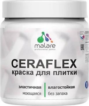 Специализированная акриловая краска Ceraflex для кафельной и керамической плитки, а также для стен. Предназначенная для использования в ванной 4660504713941