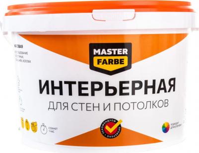 Водно-дисперсионная интерьерная краска для стен и потолков в сухих помещениях 4631159427507