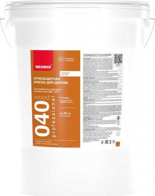 Краска огнезащитная для дерева PROFESSIONAL 040 белая, матовая (25кг) – фото 2
