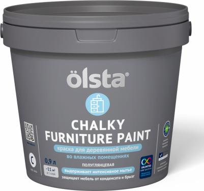 Краска Chalky Furniture Paint Под колеровку Полуглянцевая база С 0,9 л