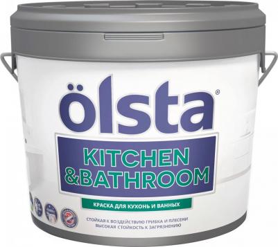 Краска для кухонь и ванных акриловая kitchen&bathroom А 2,7 л – фото 2
