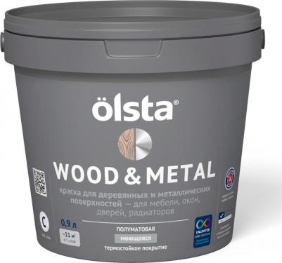 Краска по дереву и металлу Wood&metal полуматовая А