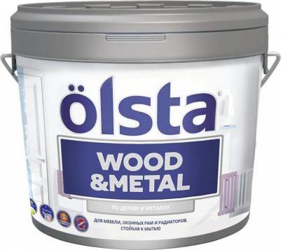 Краска Wood and Metal Полуматовая Прозрачная база C 0,9 л – фото 1