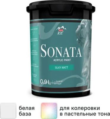 Краска для стен и потолков Sonata Silky Matt моющаяся матовая цвет белый база А 0.9 л – фото 5