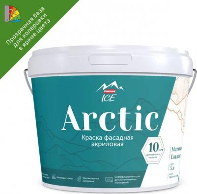 Краска фасадная Arctic матовая прозрачная база С 5 л – фото 4
