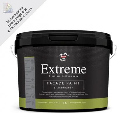 Краска фасадная Extreme матовая цвет белый база А 9 л