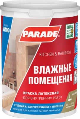 Краска PARADЕ W100 латексная база С бесцветная 0,9 л
