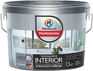 Professional Interior / Профешнл Интерьер Краска для стен и потолков для влажных помещений латексная моющаяся матовая – фото 1