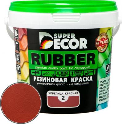Резиновая краска Rubber №02 Черепица красная 1 кг – фото 9