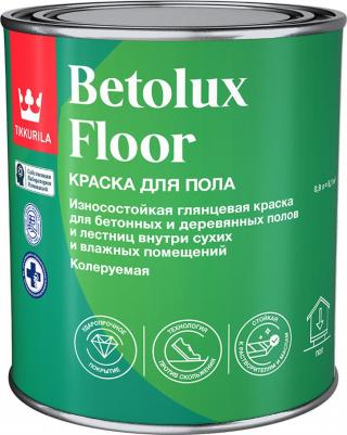 Краска Betolux Floor для полов бесцветная глянцевая база C 0,9 л – фото 2