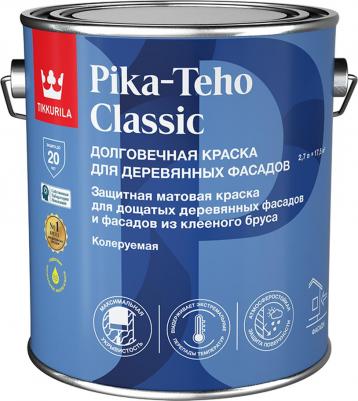Краска фасадная по дереву Pika-Teho Classic водно-дисперсионная база C бесцветная 2,7 л – фото 3
