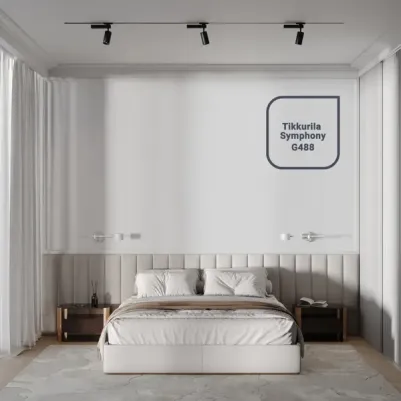 Краска интерьерная Harmony Satin, матовая, база А, белая, 9 л – фото 3