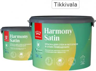 Краска интерьерная Harmony Satin, матовая, база А, белая, 9 л – фото 6