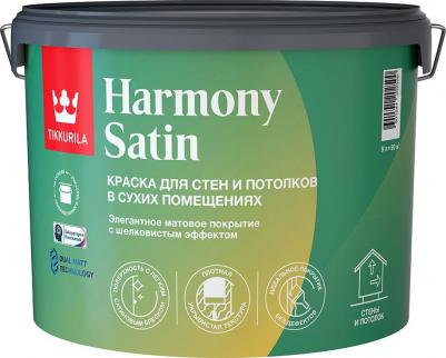 Краска интерьерная Harmony Satin, матовая, база С, бесцветная, 9 л