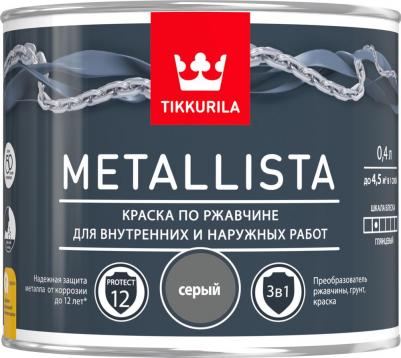 Краска Metallista 700011742 серый 0.4л – фото 8
