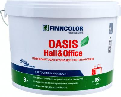 Краска Oasis Hall&Office 700001268 белый 9л – фото 8