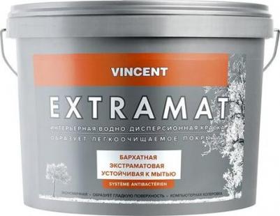 Краска для стен и потолков Extramat база А, белая, полуматовая (2,25л) – фото 4