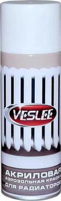 Аэрозольная термостойкая краска для радиаторов, белая, полуглянцевая, / Краска в баллончике – фото 1