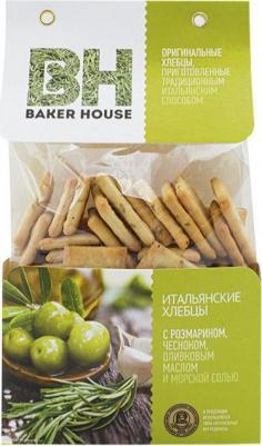 Baker House Хлебцы Baker House Итальянские с розмарином, чесноком, оливковым маслом и морской солью 250 г – фото 9