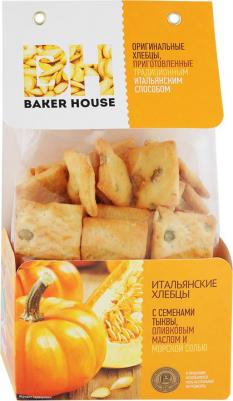 Baker House Хлебцы Baker House Итальянские с семенами тыквы, оливковым маслом и морской солью 250 г – фото 7