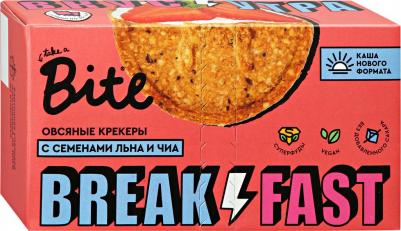 Крекеры "Овсяные с семенами подсолнечника, льна и чиа", 200 гр