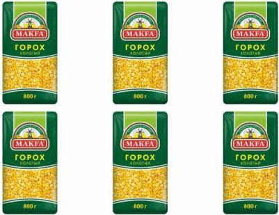 Горох колотый шлиф. 800г х 6 цв. пленка – фото 4