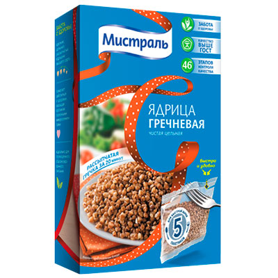 Гречка ядрица, 5 пакетиков по 80 г – фото 13