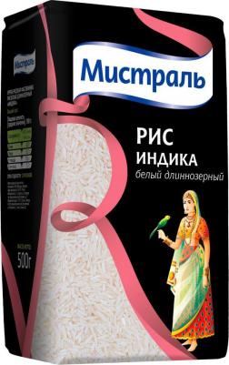 Рис Индика белый длиннозерный 500 г