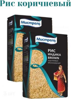 Рис Индика brown, 450 г – фото 2