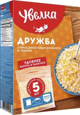 "Дружба" рис и пшено смесь в пакетах для варки, 5 шт по 80 г – фото 2