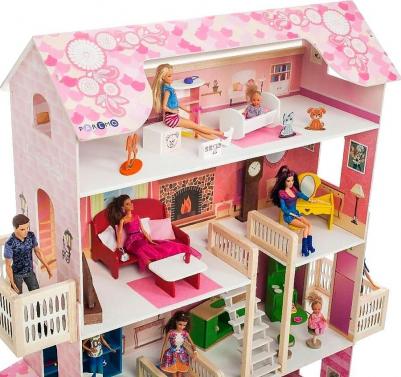 Дом кукольный Нежность розовый PD316-01 – фото 6