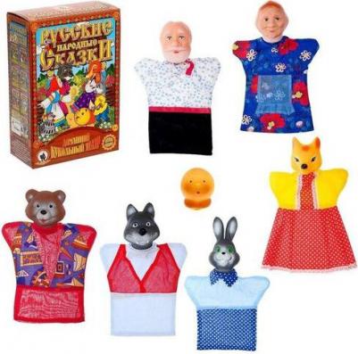 Кукольный театр "Колобок" 7 персонажей в коробке 11201