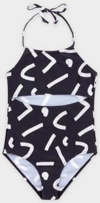 Купальник слитный детский 123BBGF80020813, черный, 128