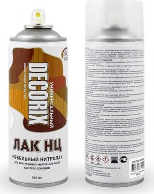 Аэрозольный ЛАК мебельный нитролак тонирующий, венге глянцевый, 520 мл – фото 1